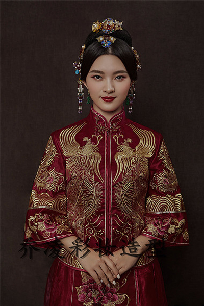 传统中式新娘造型恋上中国风