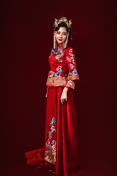 最美中式新娘盘发造型 追求属于自己的美丽